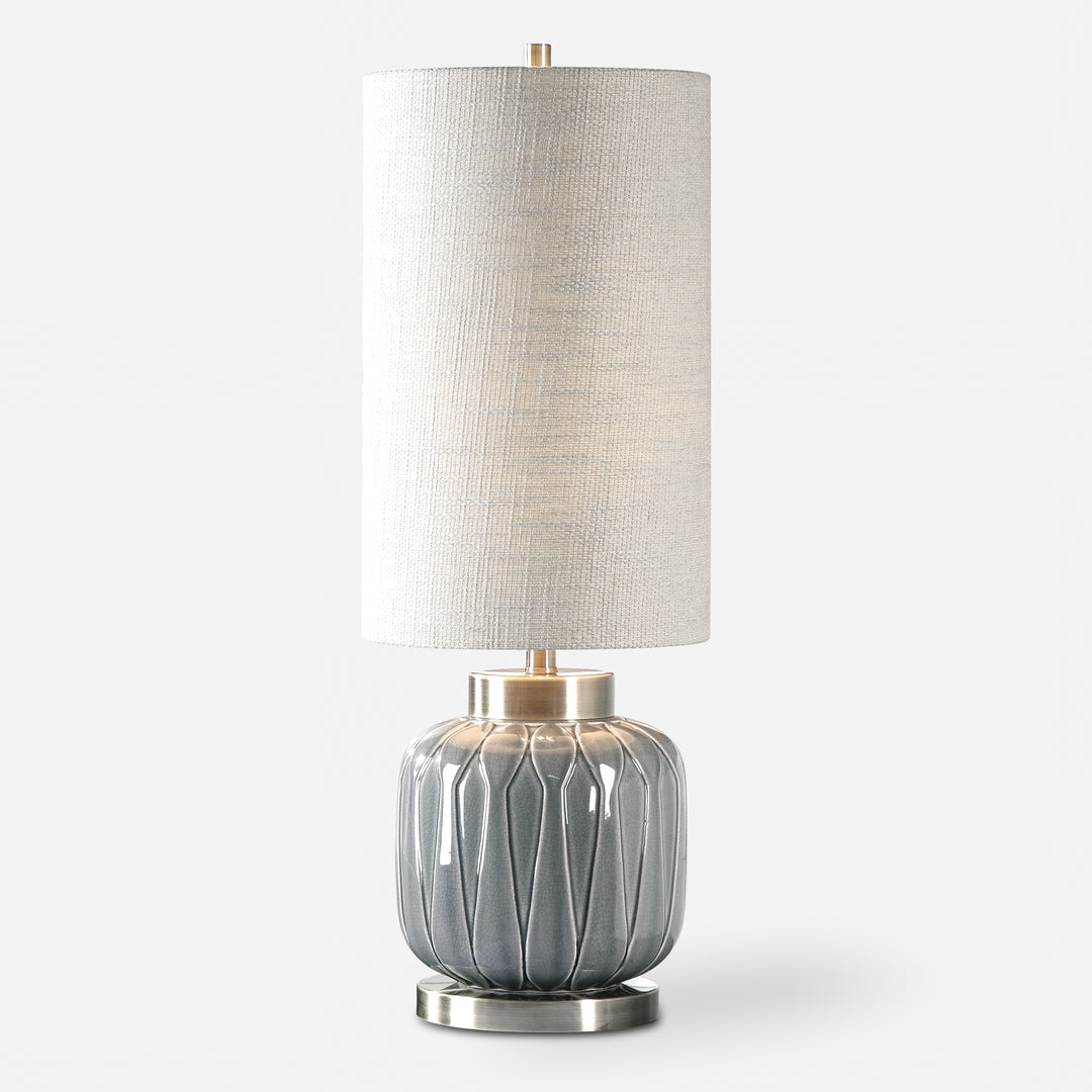 Uttermost Zahlia Aged Gray Ceramic Lamp