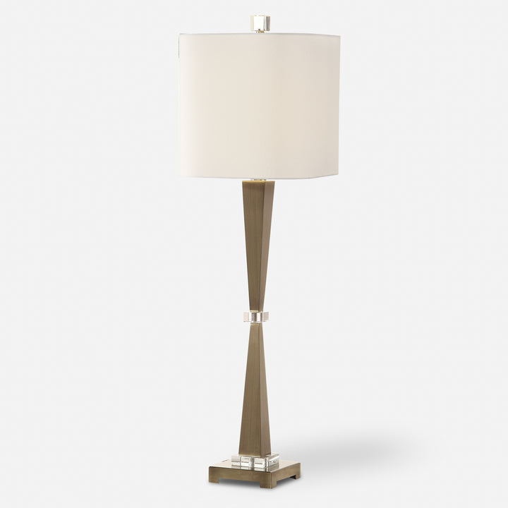 Uttermost Niccolai Antiqued Nickel Lamp