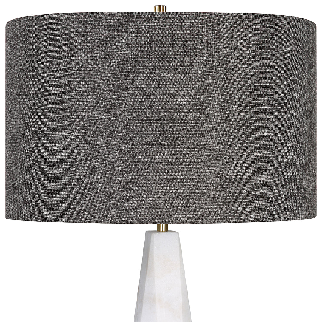 Uttermost Citadel White Marble Table Lamp