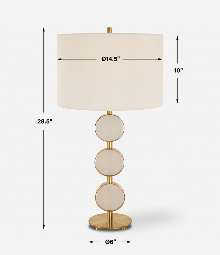 Uttermost Three Rings Contemporary Table Lamp