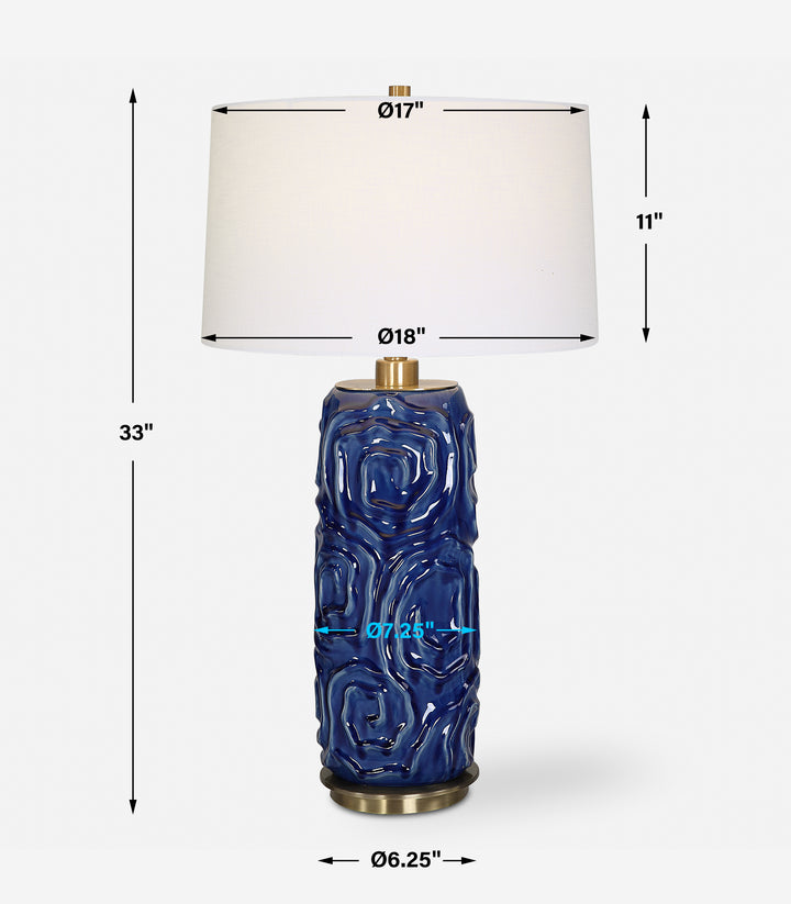 Uttermost Zade Blue Table Lamp