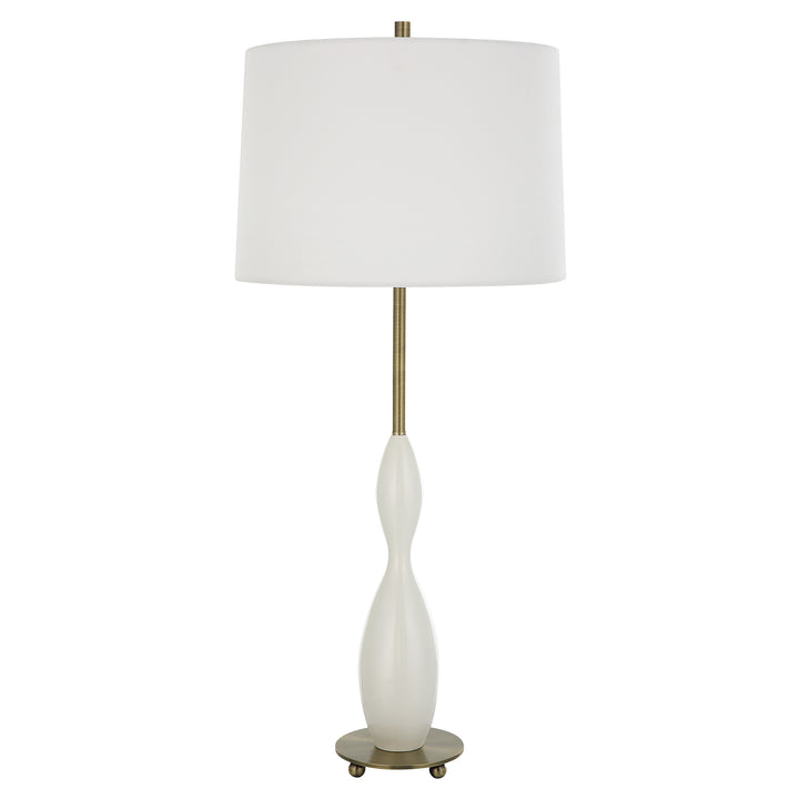 Uttermost Annora Glossy White Table Lamp