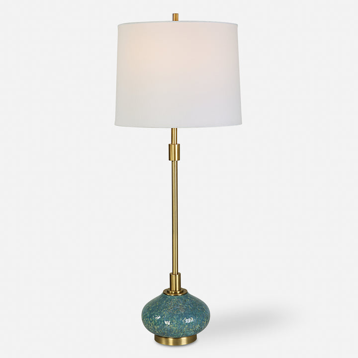 Uttermost Kaimana Aged Blue Buffet Lamp