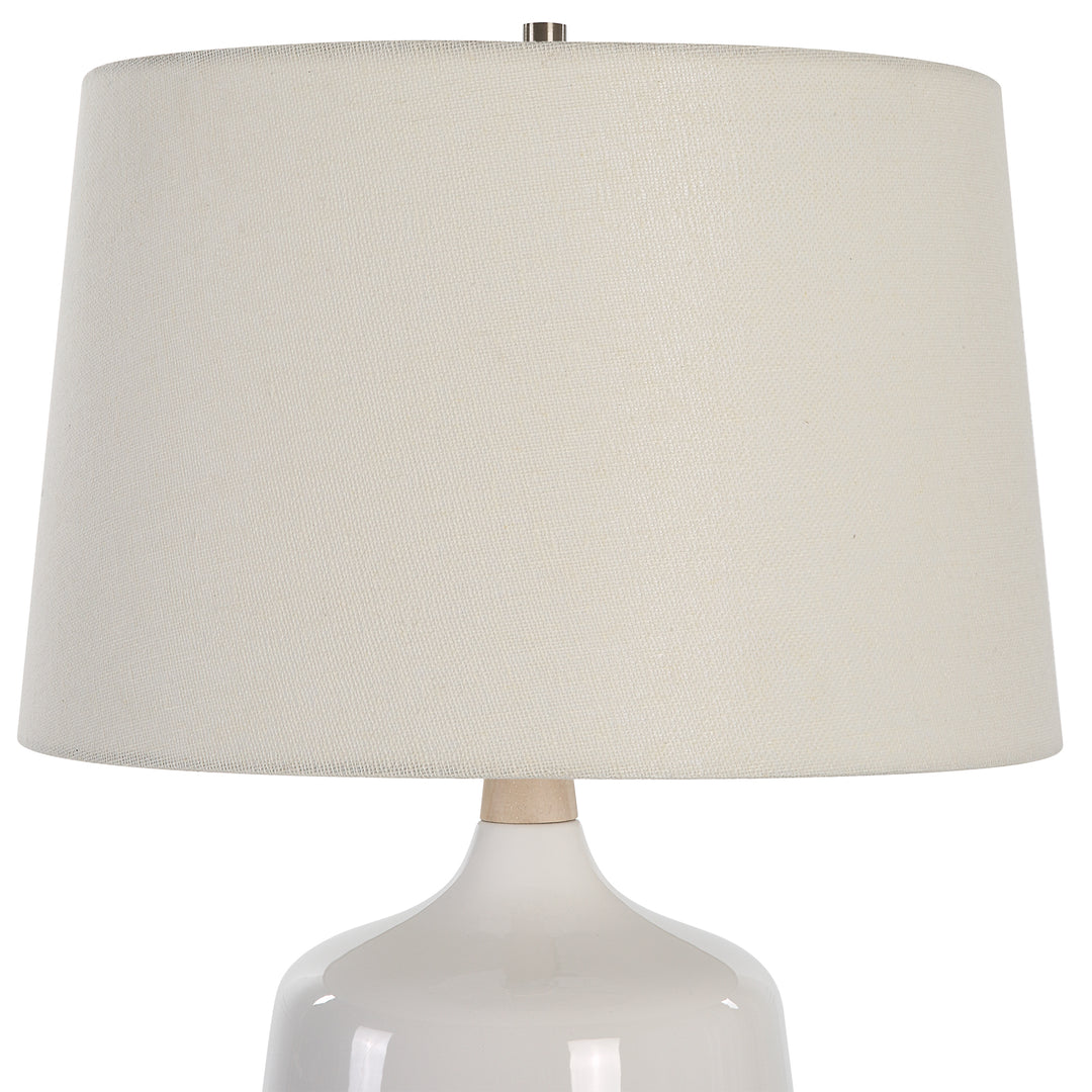 Uttermost Opal Gloss White Table Lamp
