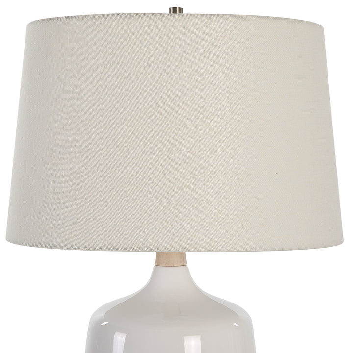 Uttermost Opal Gloss White Table Lamp