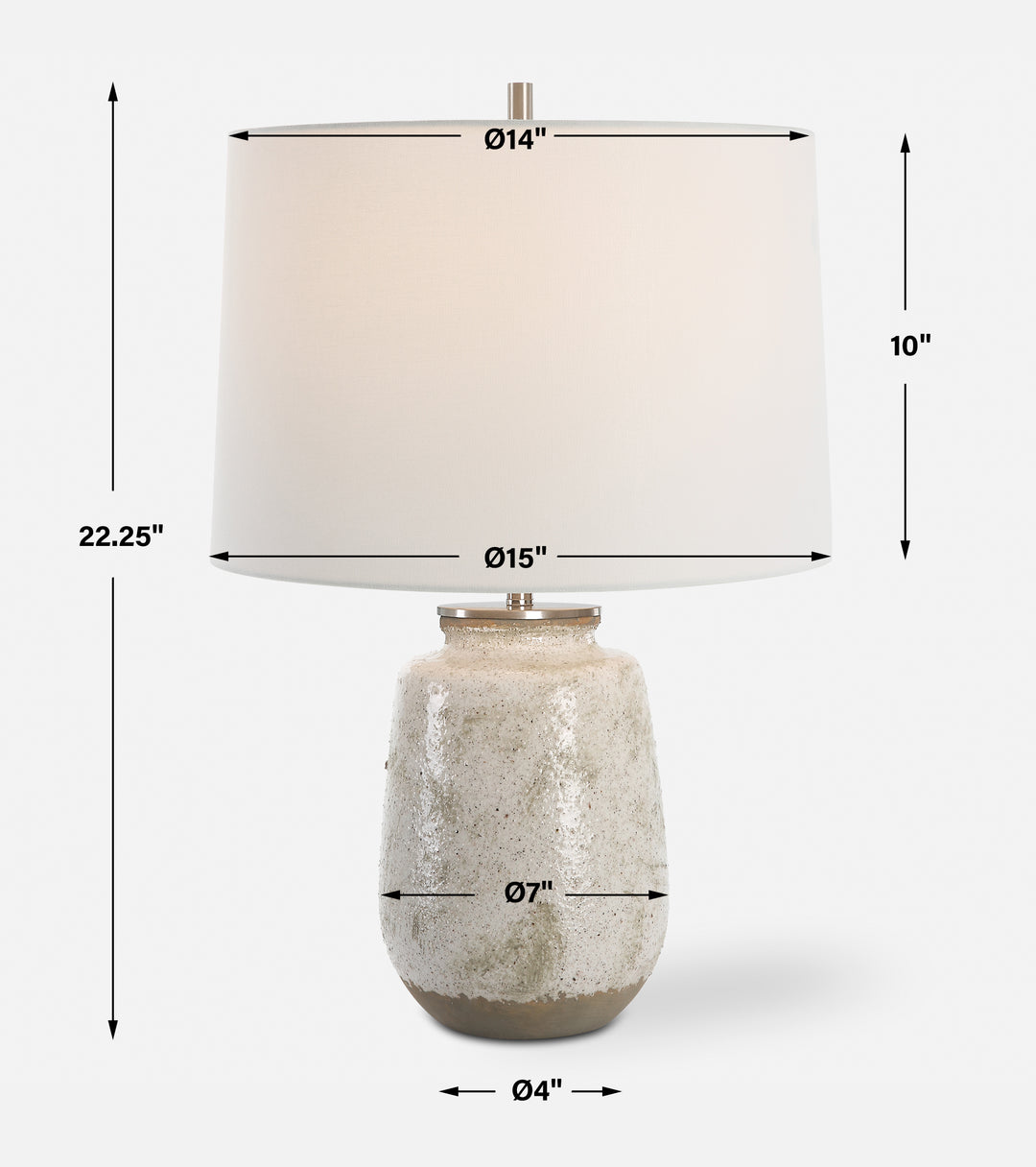 Uttermost Medan Taupe & Gray Table Lamp
