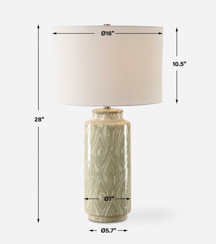 Uttermost Laurel Sage Ceramic Table Lamp
