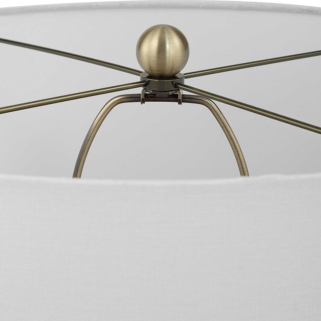 Uttermost Graphite Ribbed Table Lamp