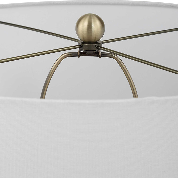 Uttermost Graphite Ribbed Table Lamp