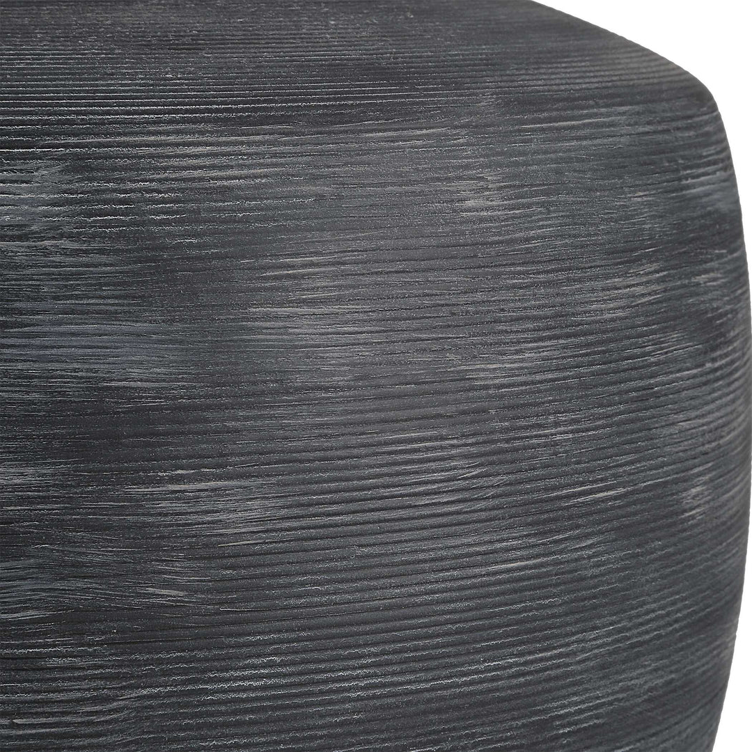 Uttermost Graphite Ribbed Table Lamp