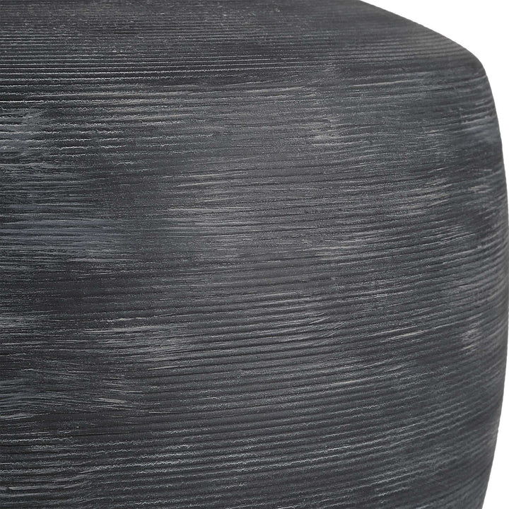 Uttermost Graphite Ribbed Table Lamp