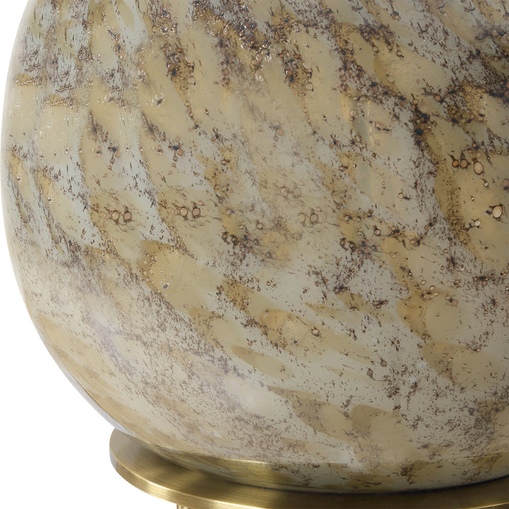 Uttermost Rhine Brown Glass Table Lamp