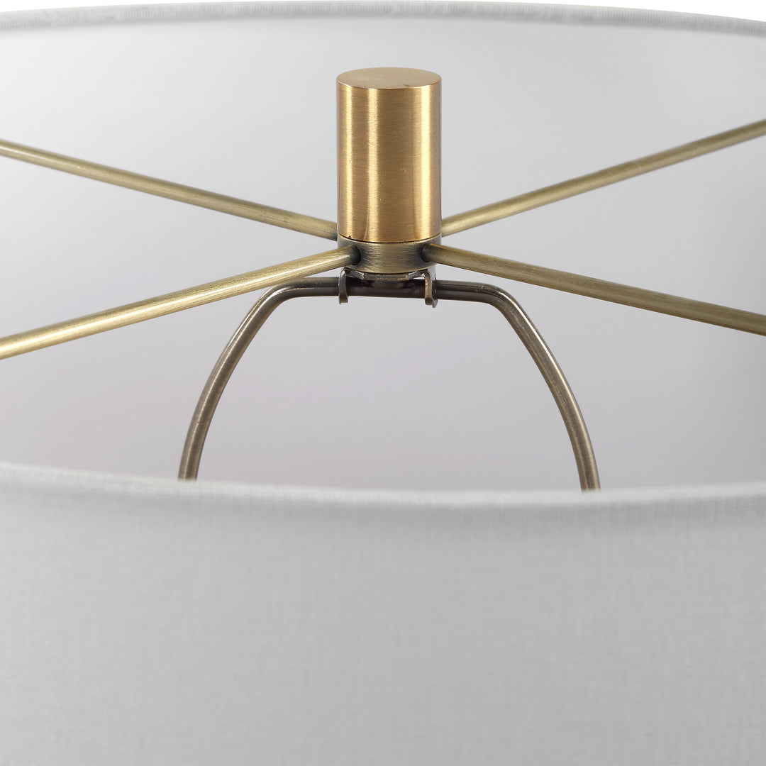 Uttermost Moher Glossy Blue Table Lamp
