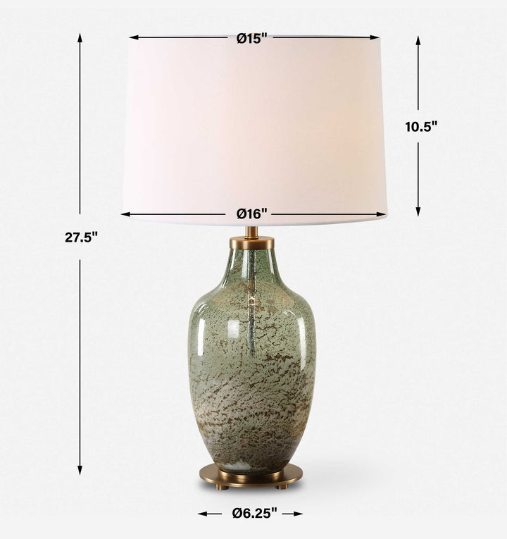 Uttermost Chianti Olive Glass Table Lamp