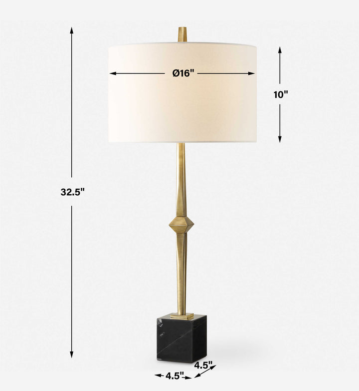 Uttermost Suranne Antique Brass Table Lamp