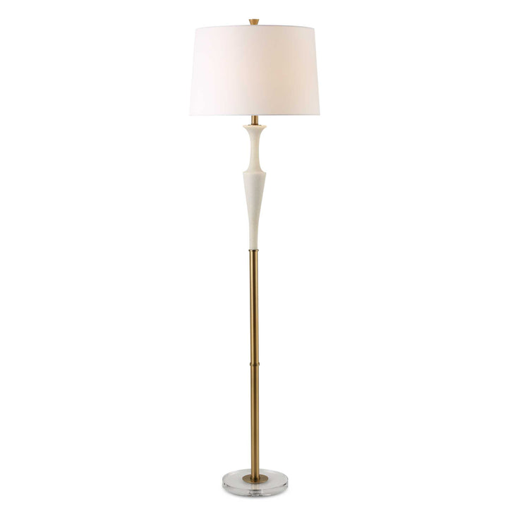 Uttermost Colette White Stone Floor Lamp