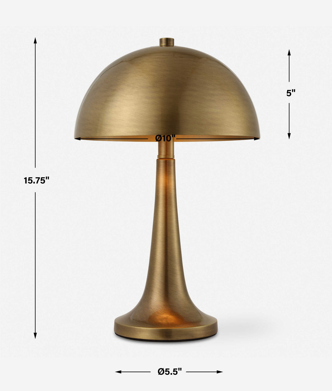 Uttermost Dame Brass Table Lamp