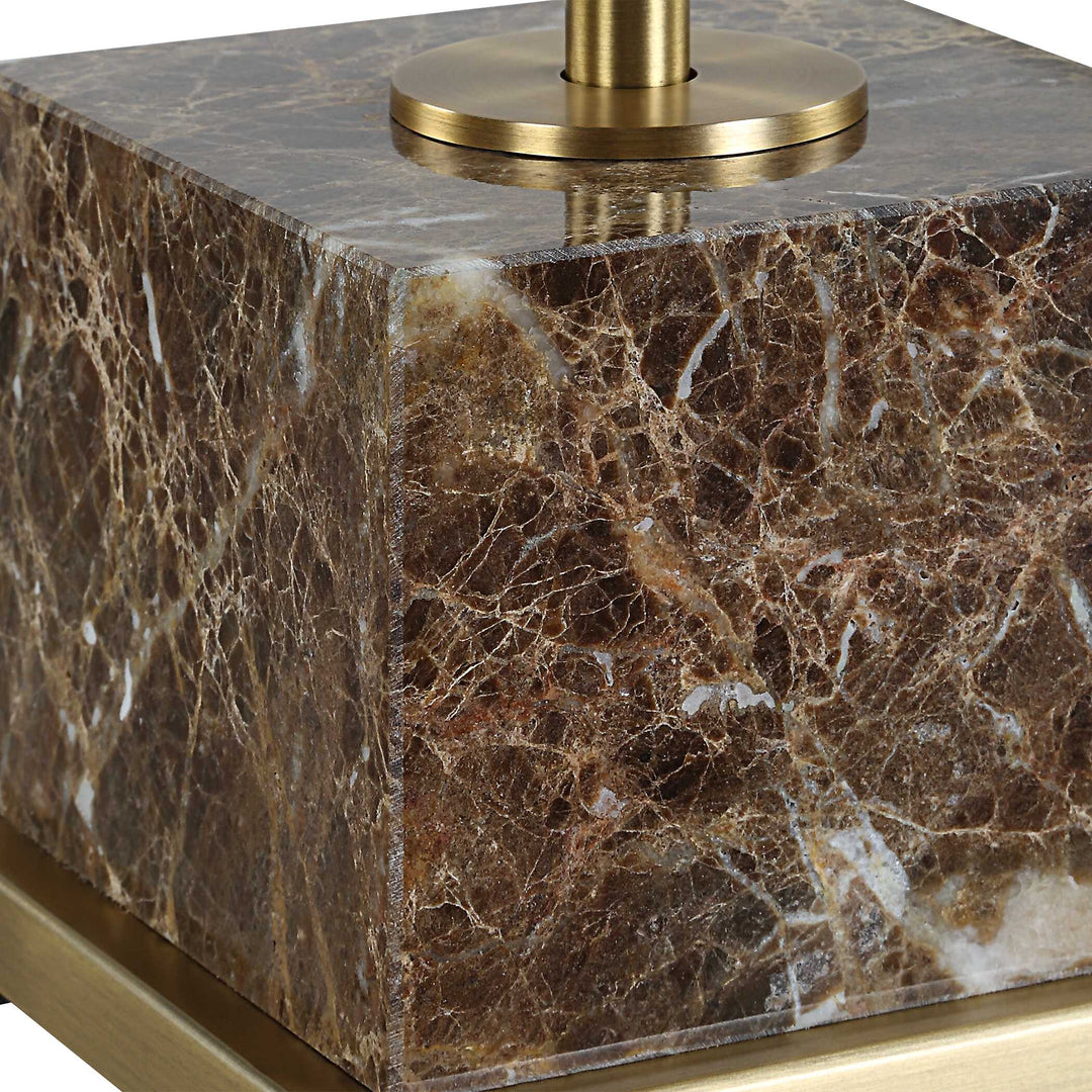 Uttermost Booker Thin Brass Table Lamp