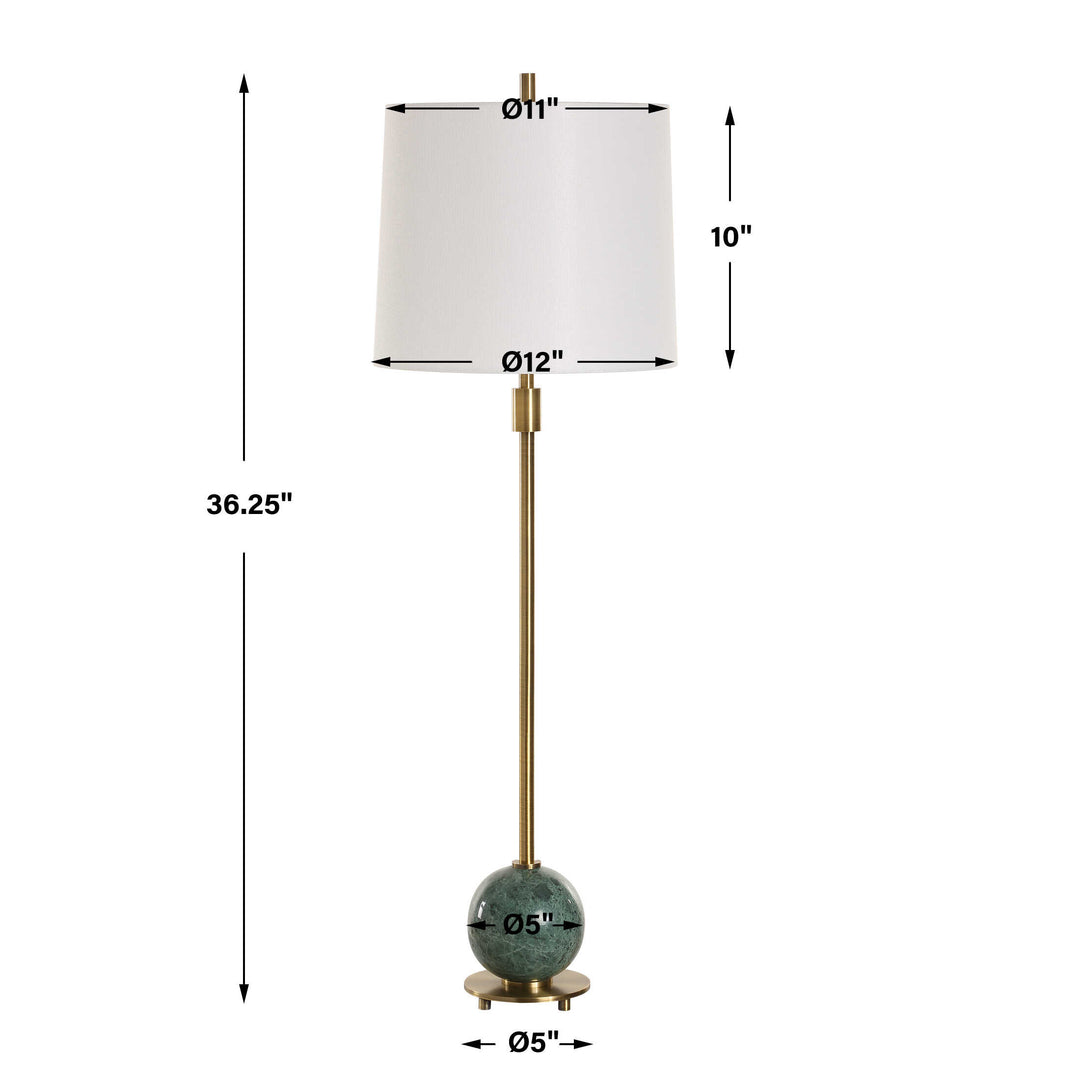 Uttermost Bledel Brass Buffet Lamp