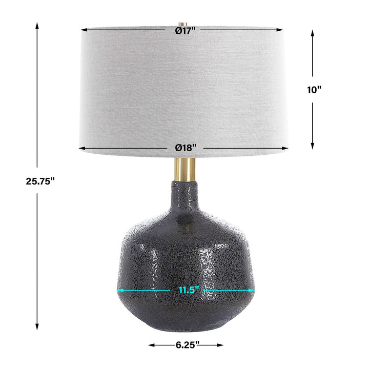 Uttermost Flanagan Mottled Gloss Table Lamp