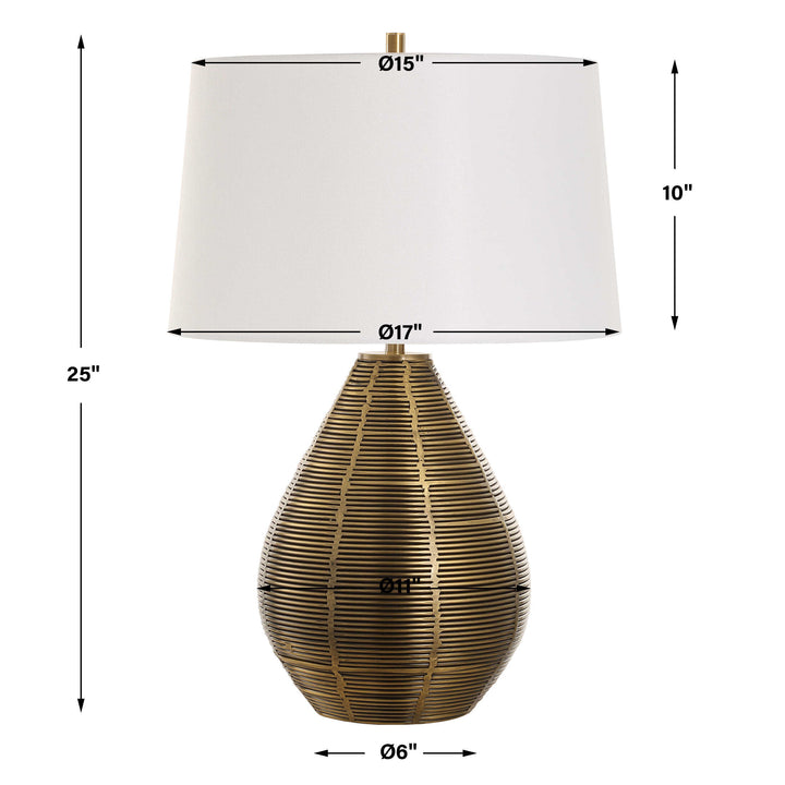 Uttermost Knowles Brass Table Lamp