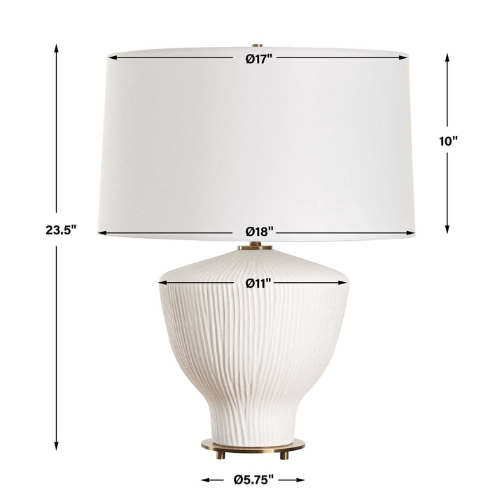 Uttermost Maisie White Table Lamp