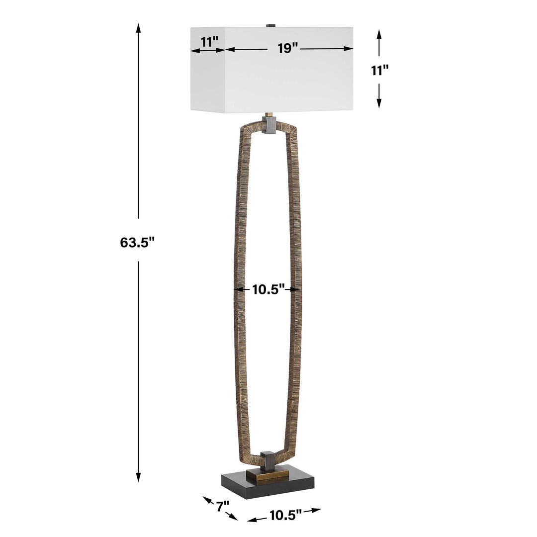 Uttermost Relic Gold Floor Lamp