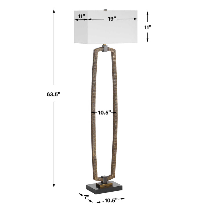 Uttermost Relic Gold Floor Lamp
