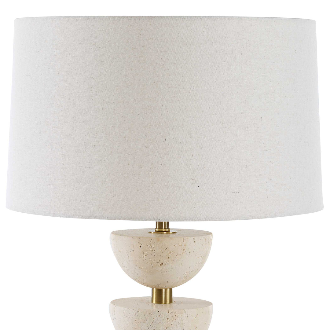 Uttermost Hemisphere Travertine Table Lamp
