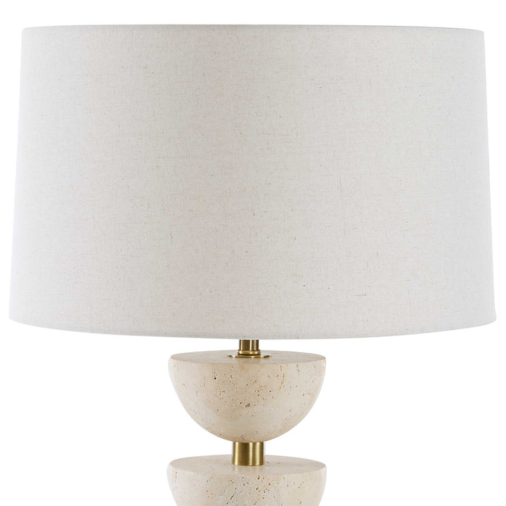 Uttermost Hemisphere Travertine Table Lamp