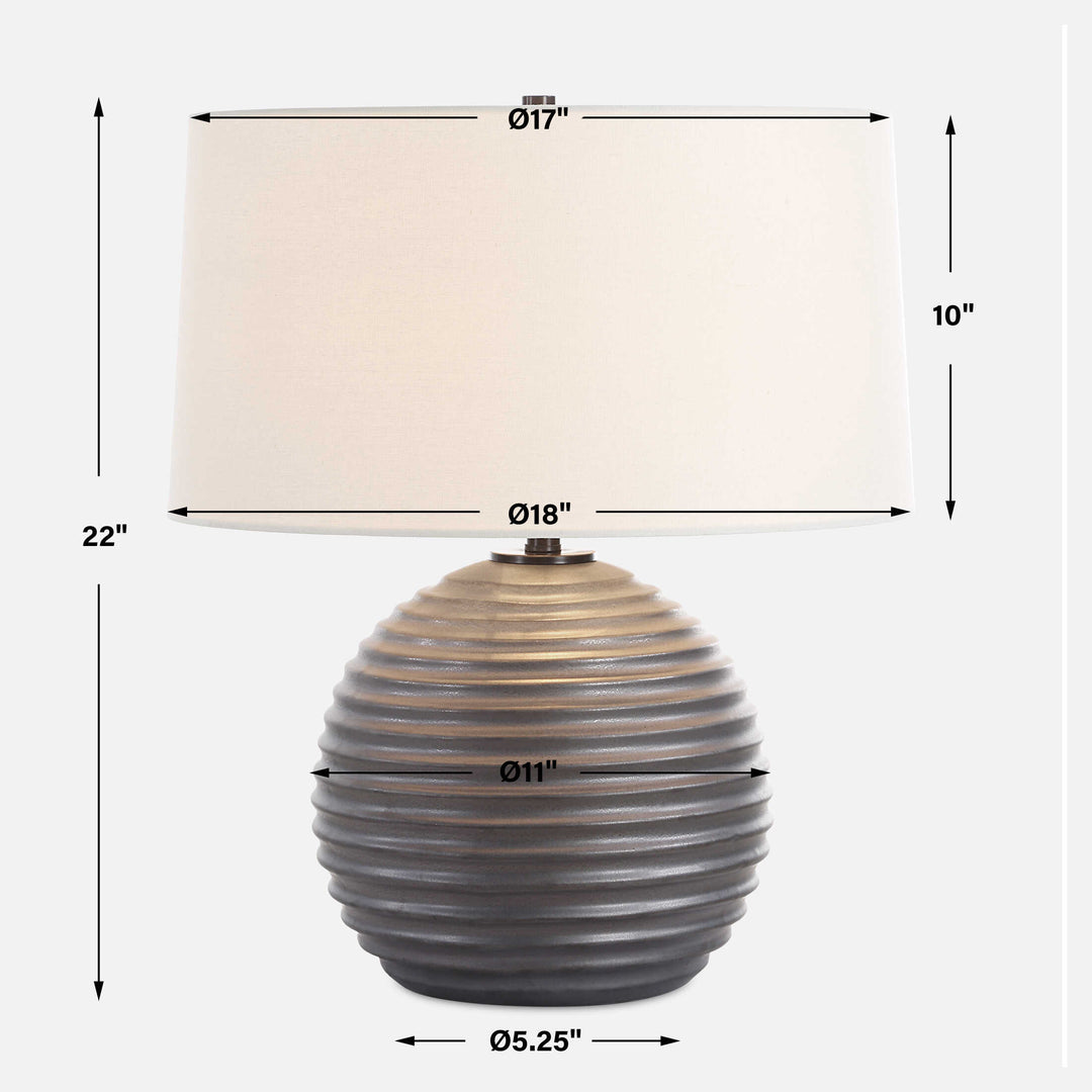Uttermost Chelsom Ribbed Table Lamp