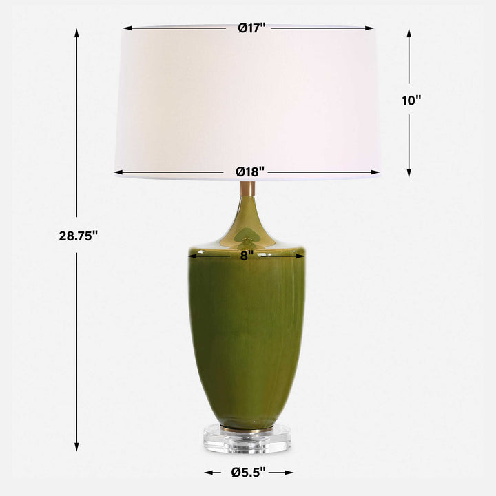 Uttermost Adela Moss Green Table Lamp