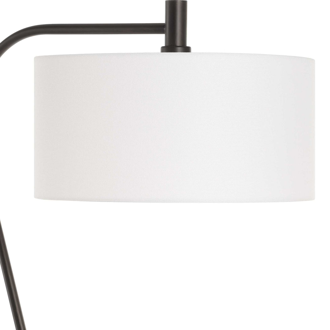 Uttermost Irwin Curved Brass Floor Lamp