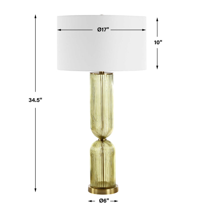 Uttermost Mirah Olive Glass Table Lamp