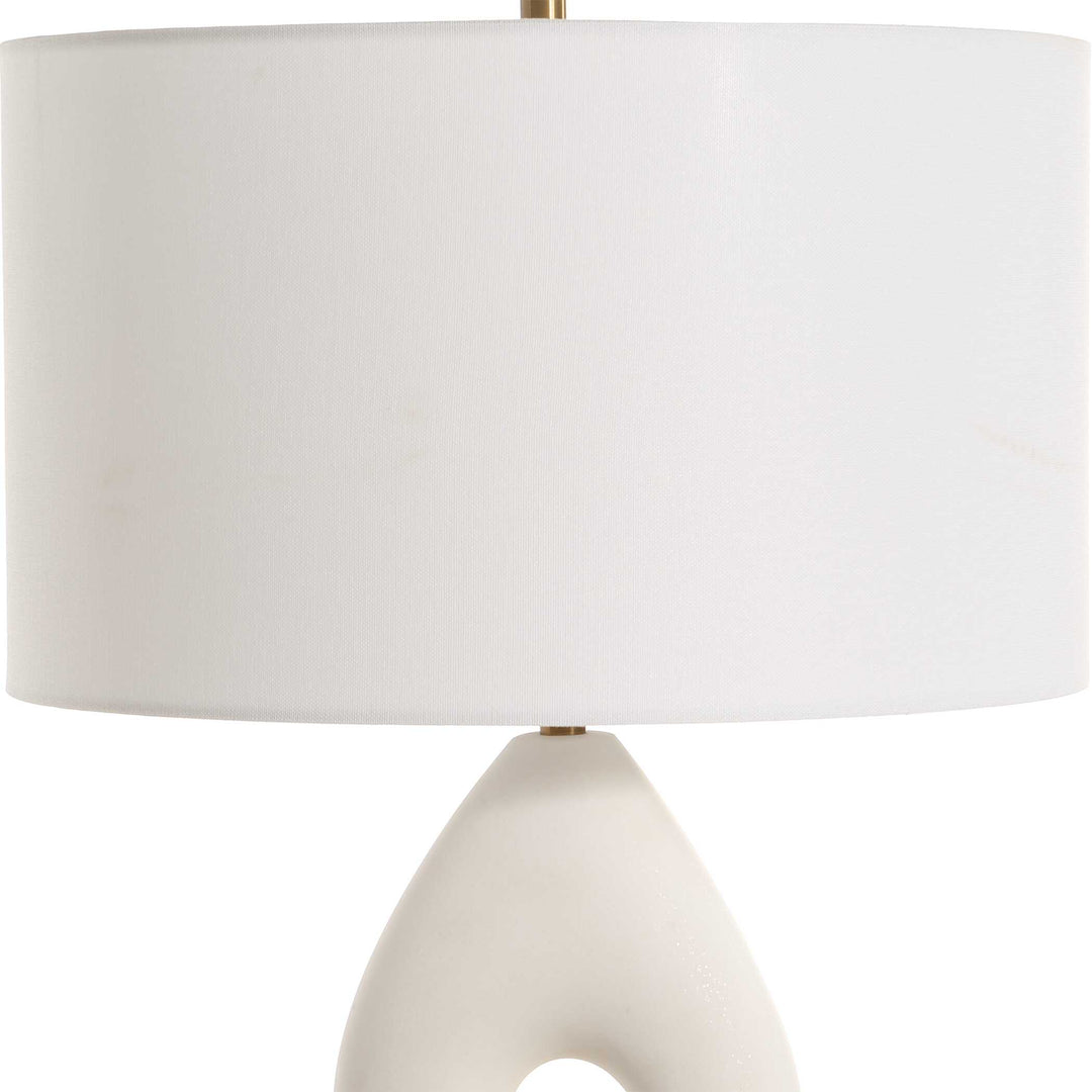Uttermost Meridian Ivory Stone Table Lamp