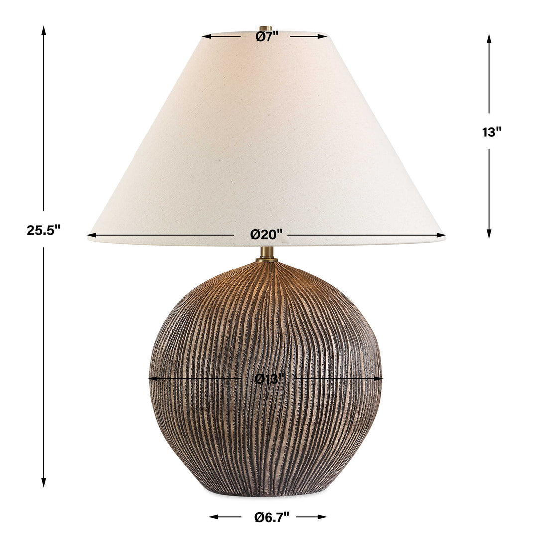 Uttermost Sayre Dark Brown Table Lamp