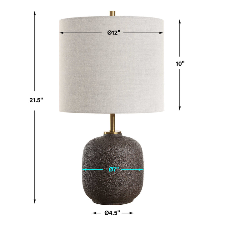 Uttermost Blacktop Textured Buffet Lamp