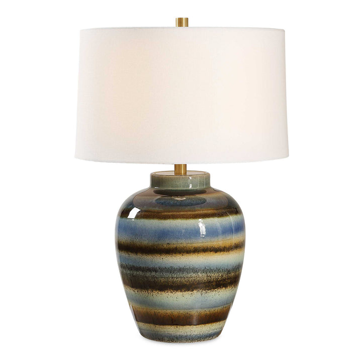 Uttermost Judarn Blue Brown Table Lamp