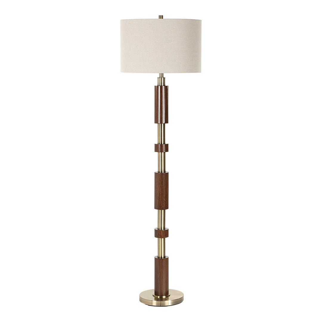 Uttermost Stacked Wooden Floor Lamp
