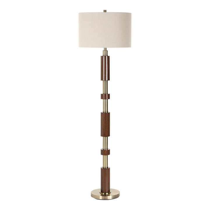Uttermost Stacked Wooden Floor Lamp
