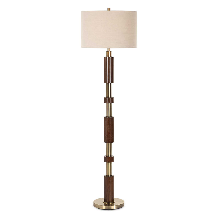 Uttermost Stacked Wooden Floor Lamp