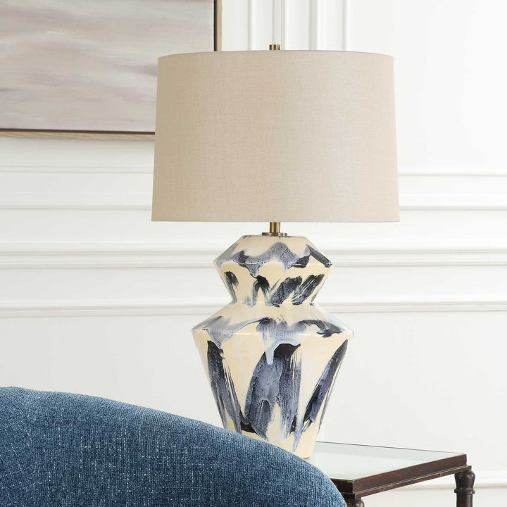 Uttermost Oranda Abstract Geometric Table Lamp