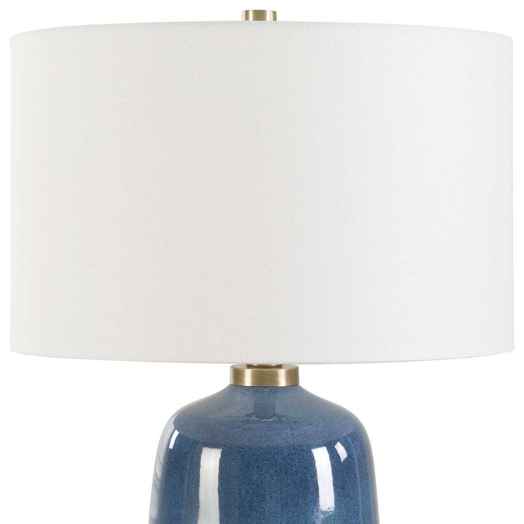 Uttermost Brae Blue Glaze Table Lamp