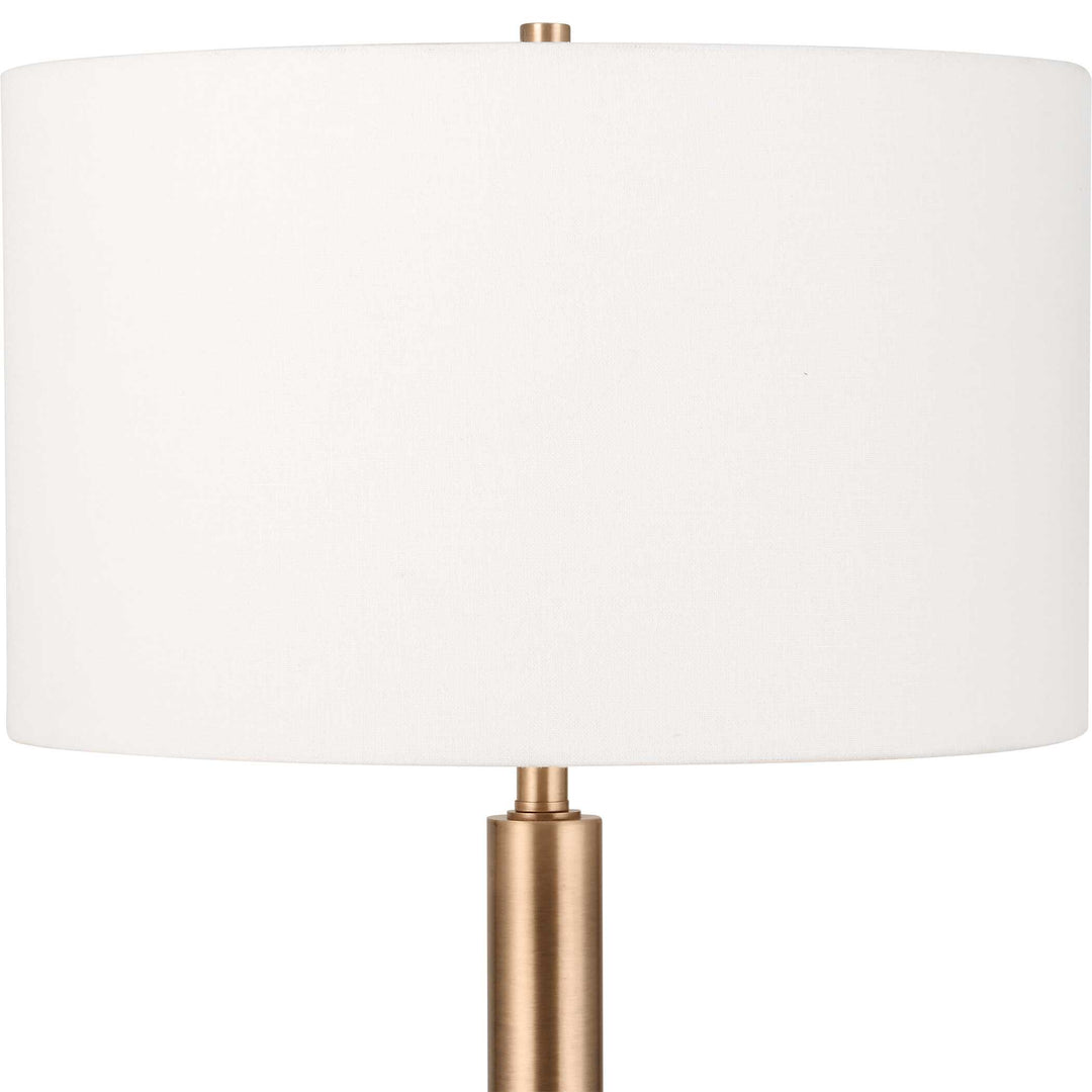 Uttermost Stowe Satin Black Floor Lamp