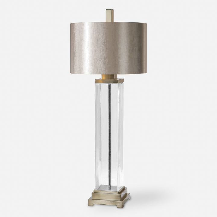 Uttermost Drustan Clear Glass Table Lamp