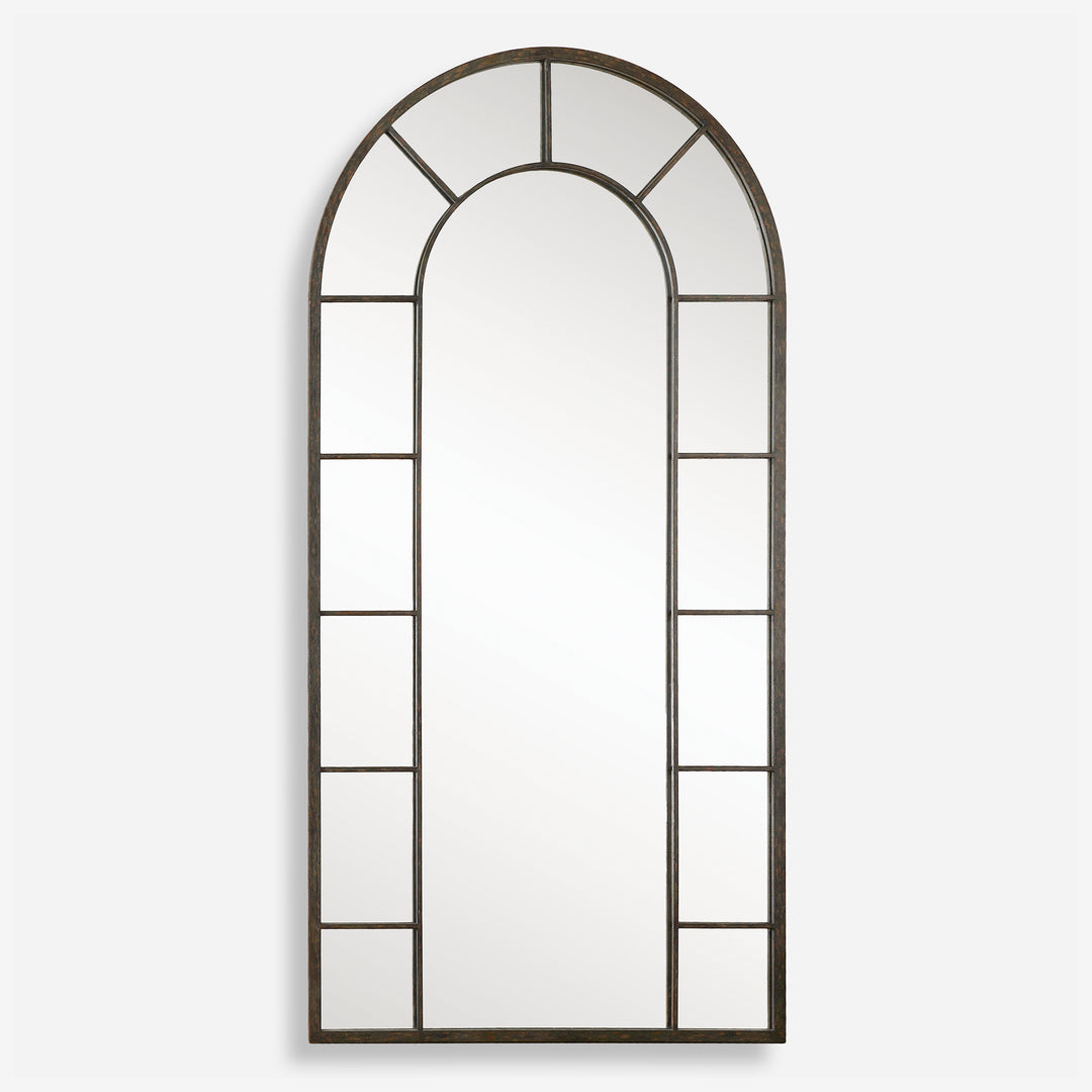 Uttermost Dillingham Black Arch Mirror