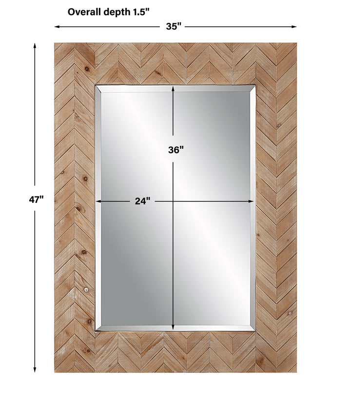 Uttermost Demetria Wooden Mirror, Small