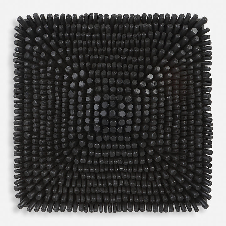 Uttermost Portside Black Wood Wall Panel