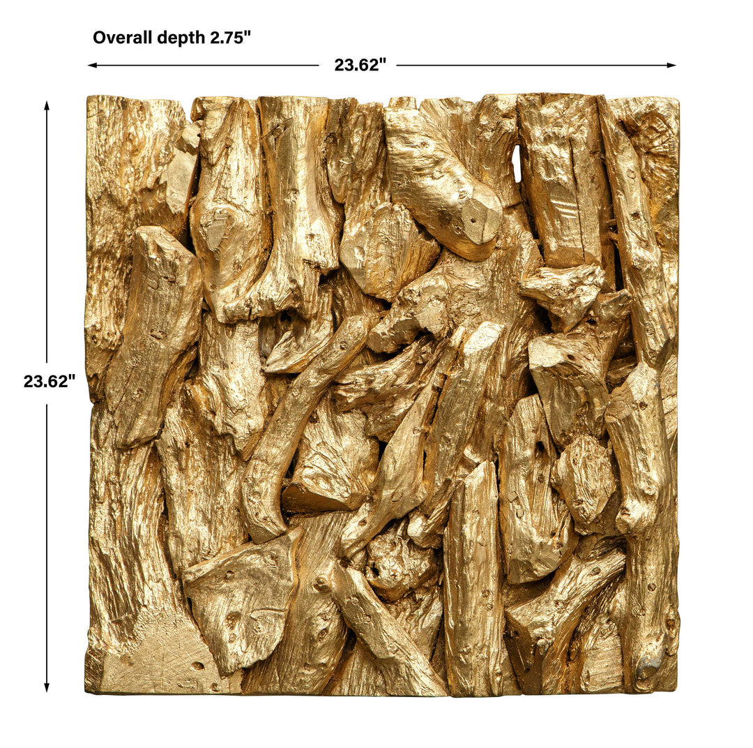 Uttermost Rio Gold Wood Wall Decor