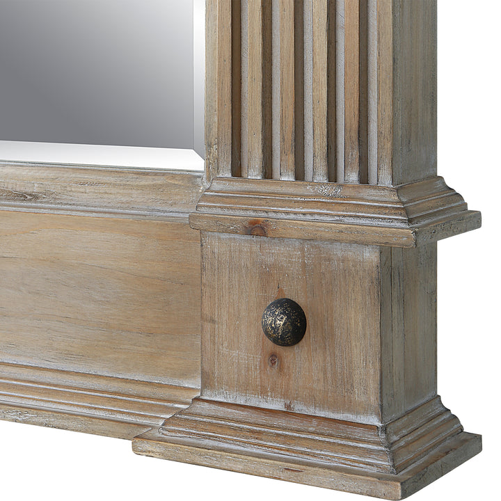 Uttermost McAllister Natural Wood Oversized Mirror